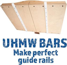 img 2 attached to 🔧 2-Pack UHMW Precision Milled Bar 3/4" x 3/8" x 36" for Jigs, Fixtures, Miter Slots - Smooth & Durable Material for Easy Sliding. Perfect for Table Saws, Router Tables, Bandsaws.