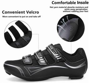 img 2 attached to SAKITAMA Unisex Bicycle Womens Cycling Men's Shoes for Athletic