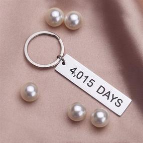 img 2 attached to Anniversary Stainless Keychain ❤️ for Valentine's Day and Birthdays