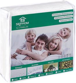 img 4 attached to 🛌 Twin Waterproof Mattress Protector: Premium Microfiber, Breathable Cover for 8-21 Inch Ultra Soft, Noiseless Mattress Pad