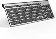 💻 j joyaccess 2.4g slim wireless keyboard with numeric pad for laptop, macbook air, apple, computer, pc - black and grey логотип