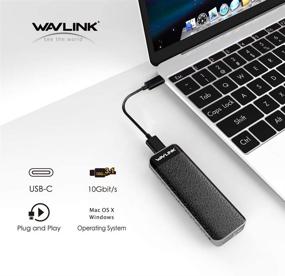 img 3 attached to 💻 WAVLINK USB C to M.2 NVMe SSD Enclosure | USB C 10Gbps to NVMe PCI-E M-Key Solid State Drive External SSD Case | Compact & Portable | Compatible with 2230/2242/2260/2280