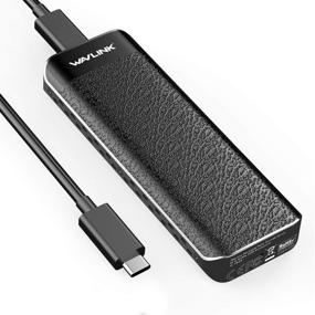 img 4 attached to 💻 WAVLINK USB C to M.2 NVMe SSD Enclosure | USB C 10Gbps to NVMe PCI-E M-Key Solid State Drive External SSD Case | Compact & Portable | Compatible with 2230/2242/2260/2280