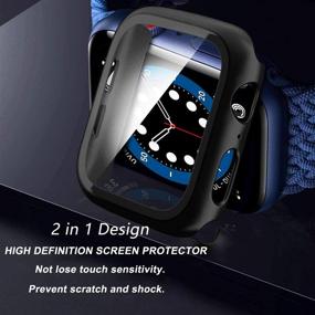 img 2 attached to Чехол Mocodi для Apple Watch 38mm серии 3/2/1 - полный защитный закаленное стекло против царапин – ультратонкий, ударопрочный бампер – мужские/женские аксессуары для iWatch (4 шт.)