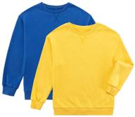 👕 unacoo boys' unisex crewneck sweatshirts – stylish hoodies & sweatshirts for fashionable kids logo