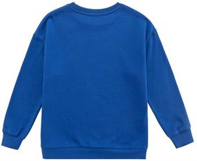 img 2 attached to 👕 UNACOO Boys' Unisex Crewneck Sweatshirts – Stylish Hoodies & Sweatshirts for Fashionable Kids