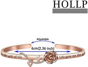 img 3 attached to HOLLP Stepdaughter Bracelet Daughter Bracelet RG