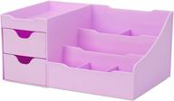 💄 organize and declutter with uncluttered designs makeup organizer (purple) - clever drawers included! logo