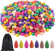 600 natural scents backflow incense cones - ideal for spa, yoga, and relaxation - mixed scents with waterfall effect логотип