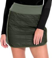 🏃 little donkey andy women's lightweight puffer sport skorts: warm quilted skirt for outdoor activities - hiking, running, and more logo