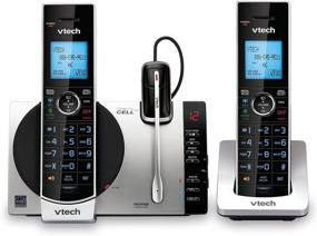 img 4 attached to VTech Connect to Cell DS6771-3 DECT 6.0 Cordless Phone - Black/Silver - Enhanced Mobility and Connectivity