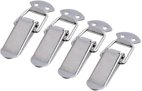 img 4 attached to 🔒 Premium Accessbuy Stainless Steel Spring Loaded Toggle Latch Catch Clamp Clip for Trunk, Case, Box, and Chest - Pack of 4 (90mm Overall Length)