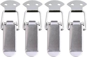 img 3 attached to 🔒 Premium Accessbuy Stainless Steel Spring Loaded Toggle Latch Catch Clamp Clip for Trunk, Case, Box, and Chest - Pack of 4 (90mm Overall Length)