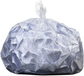 img 1 attached to 🗑️ 6 Gallon Trash Bags - Clear, High Density Liners │ 6 Microns │ 20" x 22" │ 2000 Count │ Plasticplace