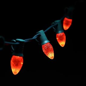 img 1 attached to 🎄 Enhance Your Outdoor Holiday Décor with 25 Orange C7 Bulbs E12 LED Christmas Lights Replacement Bulbs