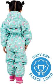 img 3 attached to 🌧️ JAN & JUL Cozy-Dry Waterproof Fleece-Lined Rain Suit: Ultimate Protection for Baby and Toddler