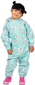 img 4 attached to 🌧️ JAN & JUL Cozy-Dry Waterproof Fleece-Lined Rain Suit: Ultimate Protection for Baby and Toddler