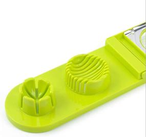 img 2 attached to 🍳 Mazaashop 2-in-1 Stainless Steel Egg Slicer for Effortless Cutting of Egg Salad, Mushroom, Strawberry – A Must-Have Cooking Tool