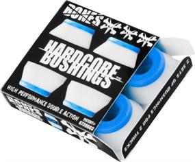 img 1 attached to 🦴 Bones Wheels Hardcore Soft Bushings 4-Pack - White/Blue