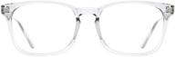 🕶️ tijn women men photochromic blue light blocking glasses: square nerd frames with anti-uv sunglasses lenses logo
