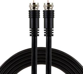 img 4 attached to 🔌 GE RG6 Coaxial Cable, 6 Ft. - F-Type Connectors, Double Shielded Coax - Low Loss for TV Antenna, DVR, VCR, Satellite Receiver, Cable Box, Home Theater - Black, 33626