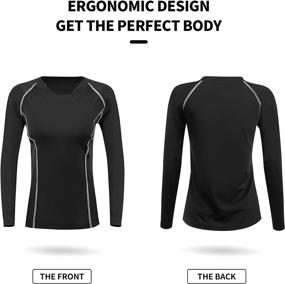 img 3 attached to Compression Running Workout T Shirt Baselayer