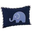 elephants blue grey dec pillow logo