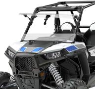 🔳 kemimoto раздвижной ветровой экран для rzr 900 1000: прочная 3-в-1 скошенная защита для polaris rzr 900 s1000 xp1000 (2014-2018) логотип