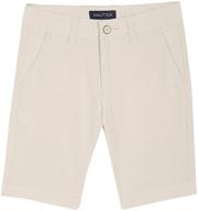 nautica boys' solid flat front short: stylish, comfortable & versatile logo