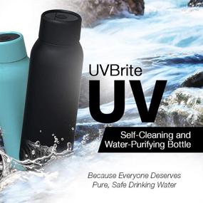 img 2 attached to 🧴 UVBRITE UV Self-Cleaning and Water-Purifying Bottle TT-B02-18.6 Ounce: Rechargeable, Insulated Stainless-Steel Tumbler with Safety Lock - Ideal for Outdoor and Emergency Use