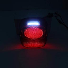 img 2 attached to Enhanced Eagle Lights Smoked Strobing LED Tail Light for Harley Davidson Sportster/Softail/Touring/Dyna