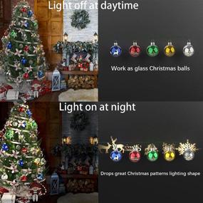 img 2 attached to 🎄 Enhance Your Christmas Décor with our 2-in-1 LED Christmas Tree Lights - 28 Feet Glass Globe String Lights with Multi-Color Bulbs for Indoor and Outdoor Use