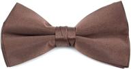 🔴 young boys burgundy pre tied clip: stylish and convenient boys' clothing logo