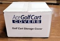 🏌️ ultimate weatherproof golf cart storage cover for standard 2-person golf carts - dry fit, enclosed with air vents (club car precedent, ezgo txt, yamaha & more) logo