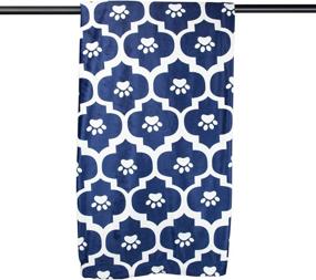 img 4 attached to Moroccan Paw Print Pet Blanket - Ultra Absorbent and Durable for Ultimate Comfort