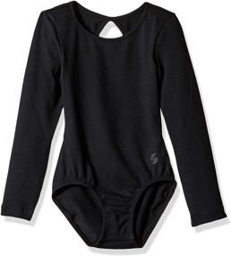 img 2 attached to 👗 Crushed Long Sleeve Leotard for Girls by Soffe