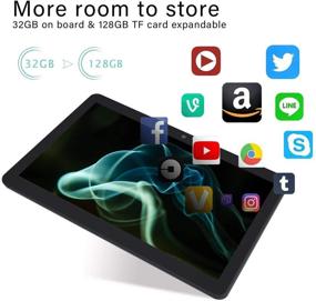 img 2 attached to 📱 10 Inch 3G Android 10.0 Tablet (Google GMS Certified) - 2GB RAM, 32GB ROM, Wi-Fi, Bluetooth, Dual Camera, IPS HD Display, GPS, FM - Black