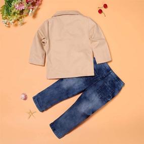 img 2 attached to 👕 Mary Handsome Outfit: Stylish T Shirt Suspender Boys' Clothing Sets