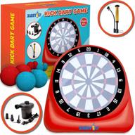 ⚽️ zastic! giant inflatable kick darts soccer ball board game: endless fun for all ages with balls and air pump логотип