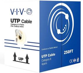 img 4 attached to 🔌 VIVO серый 250 футов пучок кабеля Ethernet Cat6 - высококачественный внутренний провод UTP для сетевых установок (CABLE-V015)