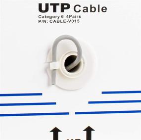 img 1 attached to 🔌 VIVO серый 250 футов пучок кабеля Ethernet Cat6 - высококачественный внутренний провод UTP для сетевых установок (CABLE-V015)