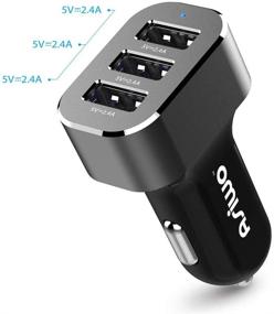 img 2 attached to 🔌 ASWO 3 USB Car Phone Charger - Smart Charging Adaptor for iPhone X 8 7 6S 6 Plus, Samsung Galaxy S8 S7 S6 Edge, Note 8 5 4, G6 G5 V20, HTC, Nexus 6P, Pixel, iPad, Mp3