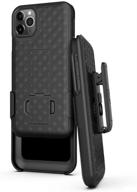 📱 beltron case with belt clip for iphone 12 pro max 6.7 - slim protective shell with swivel holster & kickstand logo