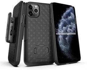 img 2 attached to 📱 BELTRON Case with Belt Clip for iPhone 12 Pro Max 6.7 - Slim Protective Shell with Swivel Holster & Kickstand