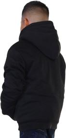 img 3 attached to Swan Full Zip Sherpa Lined Hoodie ZCH42_BLK_6 8 Boys' Clothing in Fashion Hoodies & Sweatshirts