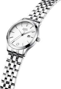 img 2 attached to ⌚ Женские часы Harper&Brooks с аналоговым дисплеем, 34 мм - водонепроницаемый кварцевый браслет из нержавеющей стали для повседневной или праздничной носки