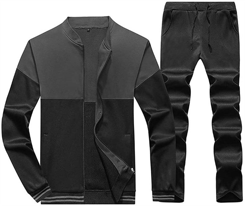 tebreux tracksuit sweatsuit sweatpants full zip men's clothing and active 标志