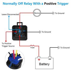 img 2 attached to VANJING Waterproof Automotive Relay Switch Harness Set - 5 Pack, 12V SPDT, 40/30 Amp with Interlocking Relay Socket Relay, 12 AWG Hot Wires