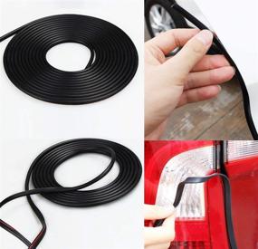 img 4 attached to 🚗 Eytool Car Door Protectors Edge Guards: 16ft(5M) U Shape Rubber Seal - Ultimate Car Protection