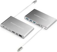️ 11-in-1 hyperdrive usb c hub, type c adapter for macbook pro, laptop usb-c devices: power delivery charging, 5gbps data, 4k hdmi, 3xusb 3.1 ports, vga, and more! logo